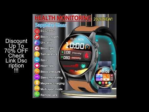 Murata Air pump Blood Pressure Smart Watch ECG+PPG EDA 4PD Multi-Channel Precision Dynamic Blood Oxy