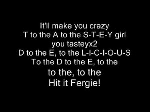Fergalicious lyrics