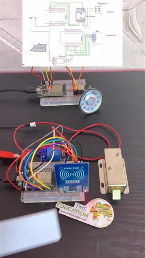 Uploading thoughts | Engineering | Electronics on Instagram: "Wireless Voice Alert Security System using ESPnow on ESP32 | Door Lock control"