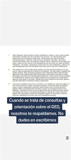 Cuando se trata de consultas y orientación sobre el GED, nosotros te respaldamos con asistencia confiable e información precisa para ayudarte a que el proceso sea más sencillo. Nuestro objetivo es garantizar que todas tus inquietudes sean atendidas de manera rápida y profesional. No dudes en escribirnos siempre que necesites apoyo o tengas alguna pregunta. #nursingstudent #fyp #ged2026 #gedexamhelp #gedlanguagearts