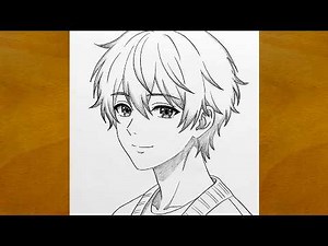 Anime Boy Face Drawing | Easy Pencil Sketch Tutorial