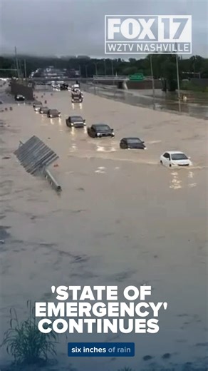 Hamilton County experiences a 'state of emergency' as flash flooding persists. https://bit.ly/3UYaamB | WZTV FOX 17 News, Nashville