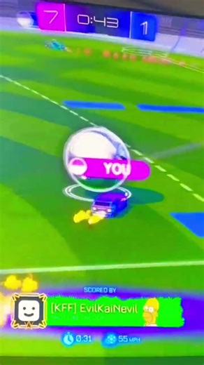 Fast kick off redirect in Rocket League ￼