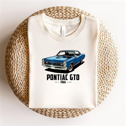1966 Pontiac GTO T-shirt, Classic Muscle Car Apparel, Retro GTO Graphic Tee, Vintage American Automobile Shirt, the Goat GTO Fan Gift, - Etsy