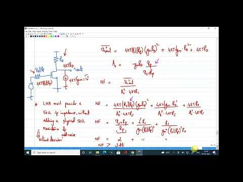 Lecture 2 LNA Inductive load and Resistive feedback | Unit 3
