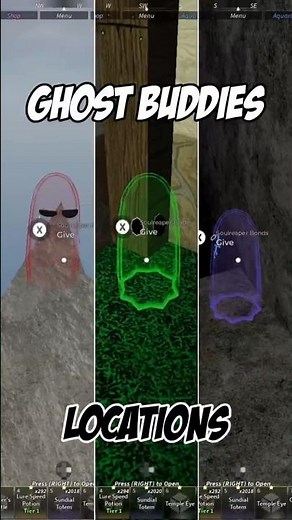 GHOST BUDDIES LOCATIONS (REAPER'S LAST QUEST)‼️👻 #roblox #fisch #robloxshorts