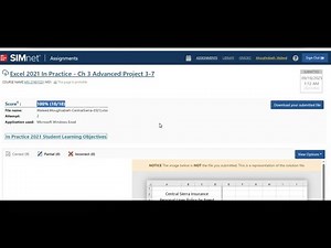 Excel 2021 In Practice - Ch 3 Advanced Project 3-7 | I can do 2024 chapter 1 2 3