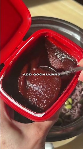 Spicy Korean Purple Rice Recipe 🍚#ricerecipe #highfiberfoods