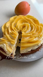 103K views · 1.1K reactions | Mango Cream Cake for Christmas !...