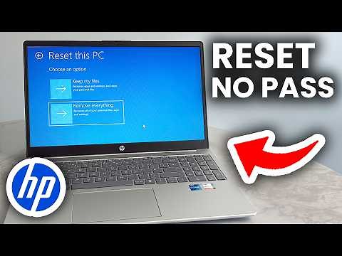 How To Factory Reset HP Laptop Without Password - Step By Step