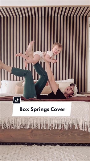 DIY 3 Hour Box Spring Cover - Bedroom Makeover Project