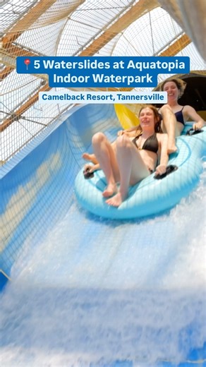4.9K views · 25 reactions | Splash into family fun during a trip to Aquatopia Indoor Waterpark at Camelback Resort in Tannersville! From fully enclosed tubes to twists and turns, you have to check out these 5 attractions.  #DiscoverNEPA 1️⃣ Venus Slydetrap 2️⃣ Mountain Mayhem 3️⃣ Storm Chaser 4️⃣ FlowRider 5️⃣ The Himalayan | DiscoverNEPA | Facebook