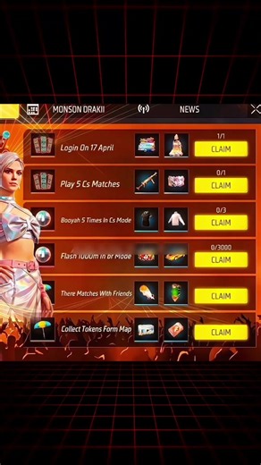 Music Free Rewards 😱 | Free Fire New Event | #freefire #trending #shorts