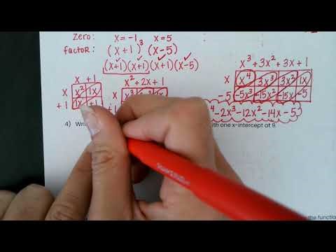 Writing Polynomial Equations (Part 2)