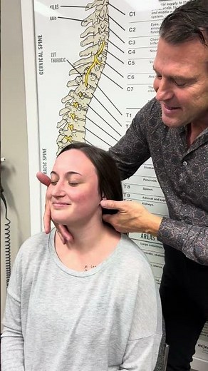 INCREDIBLY SATISFYING Neck Crack! 🧨 #chiropractic #asmr