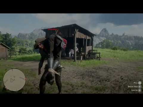 Cute girl hogtied and taken on horseback | Red Dead Online Hogtie