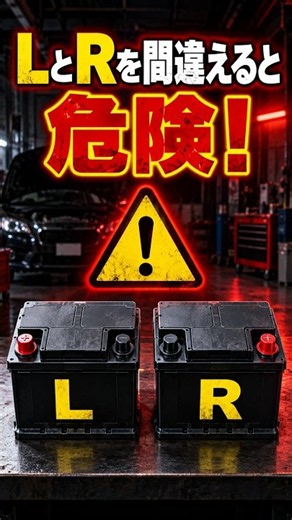 バッテリーのLとRを間違えると危険！見分け方も解説 #shorts