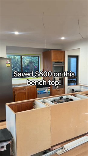 Saved $600 on this benchtop: DIY kitchen island install