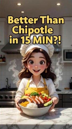 Better Than Chipotle Chicken Burrito Bowl in JUST 15 Minutes! 🔥