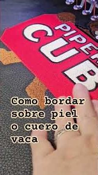 How to embroider on cowhide or leather easily