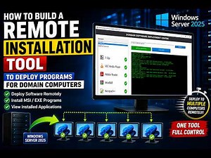 How to Build Remote Installation Tool to Deploy Programs for Domain Computers | Windows Server 2025