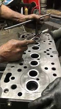 Valve Seat Cutting on Engine Head | Complete Machining Process