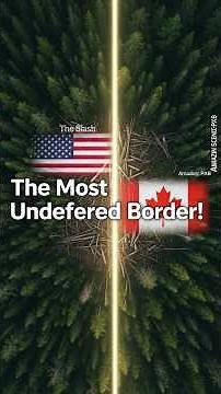 USA & Canada Border 🇺🇸🇨🇦 – The Most Peaceful Line on Earth | Amazing Science-PXB