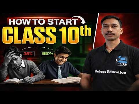 How To Start Class 10th 📚 | 35% to 95%+ Strategy | Class 10 Study Plan 2026