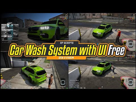 Car Wash System with UI (Free Script Gta V FIveM)