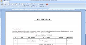 Jadwal tindak lanjut pemberian contoh mengajar guru