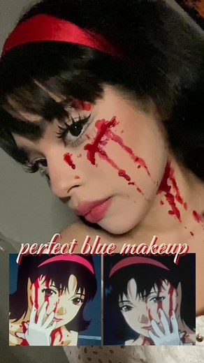 Perfect Blue Halloween Makeup Tutorial