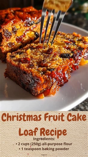 34K views · 110 reactions | Christmas Fruit Cake Loaf Recipe | Cakecrafted Recipes | Facebook