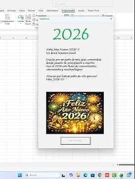 Mensaje de Año Nuevo en VBA Excel | Controla el Año con un Botón (2025–2026) #sepamosexcel #vba