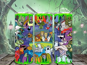 Cartoon 20oz Skinny Tumbler Sublimation Designs for Straight/tapered Tumbler PNG File Digital Download - Etsy