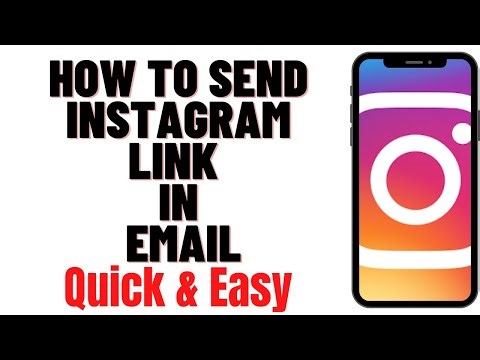 HOW TO SEND INSTAGRAM LINK IN EMAIL