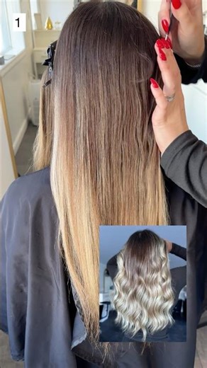 Ombré Balayage hair tutorial #haireducation #haircolor #ombre