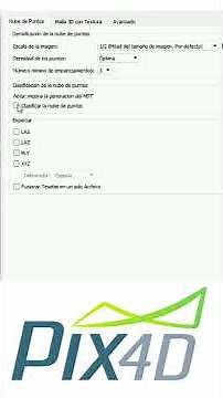 Configuración de Nube de puntos y malla en PIX4D, #SHORTS #TUTORIAL #MAPPING