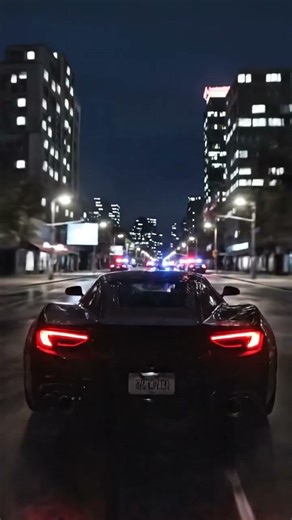 Midnight Supercar Run Turns Into a Police Chase 🚔💨#carshorts #policechase