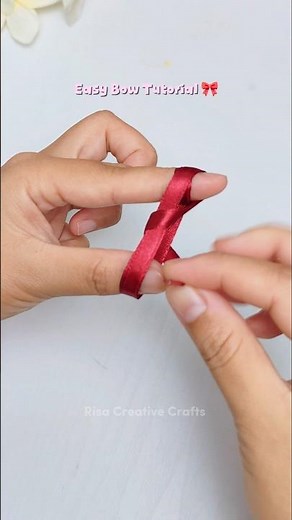 How to make simple bow | Easy bow tutorial 🎀
