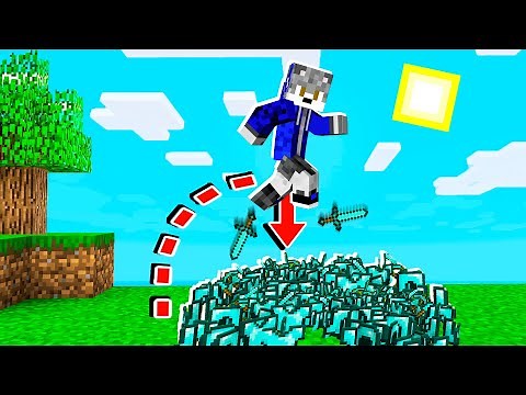 Minecraft mais je saute des items cheatés spawn !! | Map Minecraft