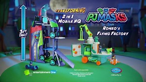 PJ Masks Transforming 2 in 1 Mobile HQ with Lights and Sounds, Catboy, Pretend Play, Kids Toys for Ages 3 Up by Just Play