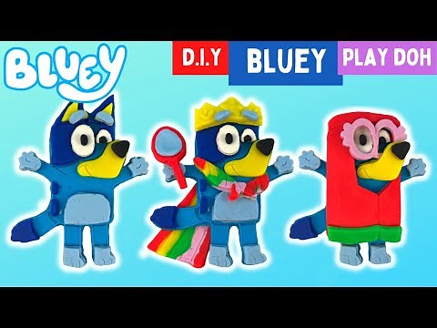 ‼️ How To Make BLUEY with Play Doh ‼️ | Disney Jr | ABC Kids