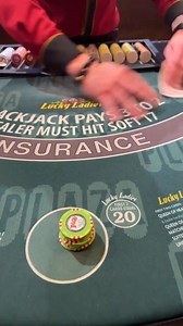Splitting Aces vs 7 for my big hand. Vegas Live, Plaza | Paul Contino