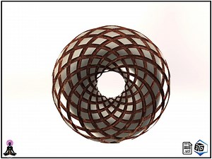 Rodin Coil Torus .STL | 2inch 50mm. X 23mm. Diameter Coil | 3D File STL | Itoroid Vortex Wave Field Generator | PEMF 2 X 12 Groves - Etsy