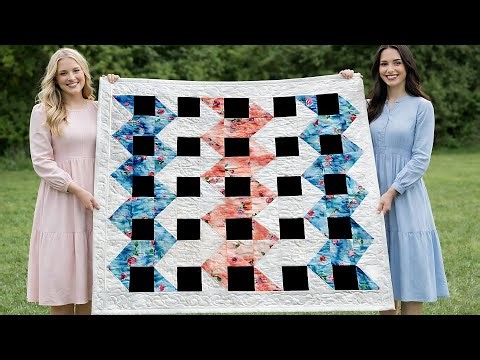 Extremely Simple Patchwork Pattern / Quilt I Made Myself In Just One Day