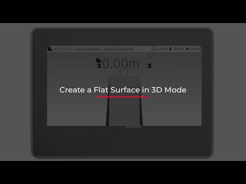Create a Flat Surface in 3D Mode