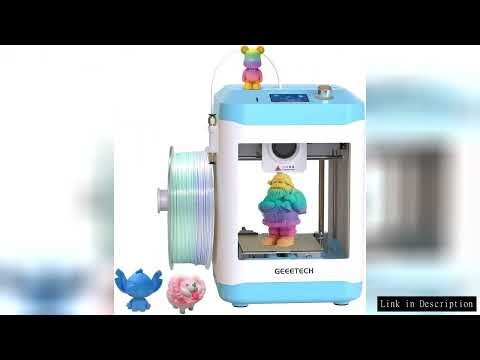 Geeetech M1 3D Printer for Kids and Beginners, Mini 3D Printers with Auto Leveling,High Speed and Fu