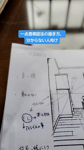 一点透視図法の描き方ガイド