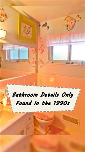 These bathroom details from the 1990s can no longer be seen today. #nostalgia #childhood #90s