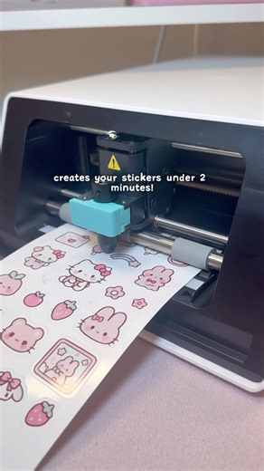 the perfect little machine to start your sticker business 🩷 #stickermaking